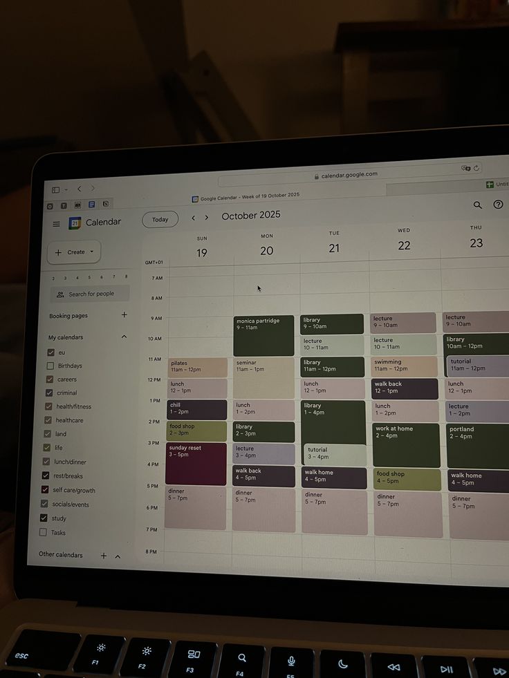 Assignment schedule and study planning